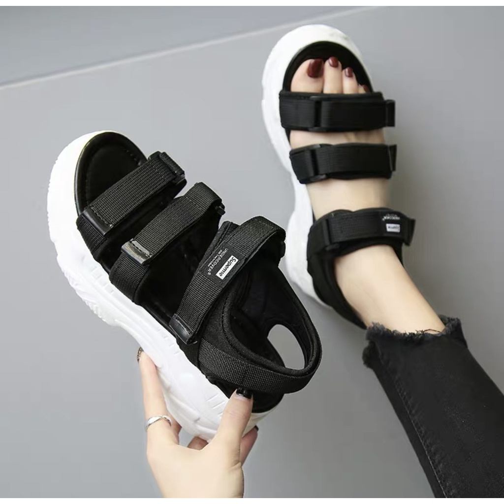 Sepatu Sandal Outdoor Mountain BD 04 Original / Premium Korea Terbaru-Hitam