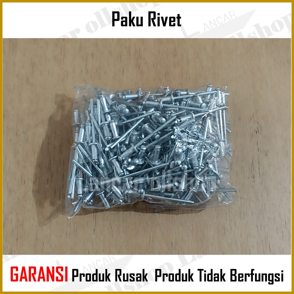 Paku Rivet Ripet Drill Hole Rifet Rivetti 3.3 - 3.4 MM 423 435 440 Knalpot Ecer 100 Pcs Murah