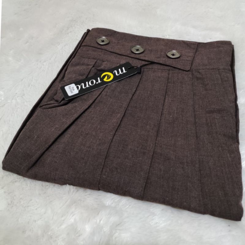 Rok Jumbo Rempel Wanita Katun Supernova SUPER PREMIUM Bawahan Wanita Berkualitas-COFFEE
