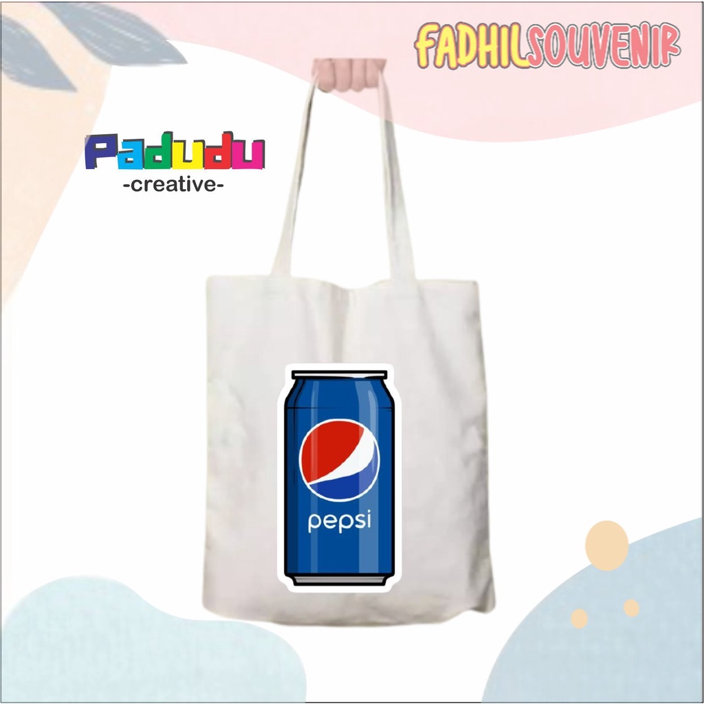 TOTEBAG WANITA RETRO kaleng pepsi VINTAGE FADHILSOUVENIR
