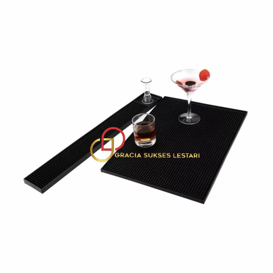 PAKET BAR MAT BARTENDER RUBBER BAR SPILL MAT ALAS GELAS