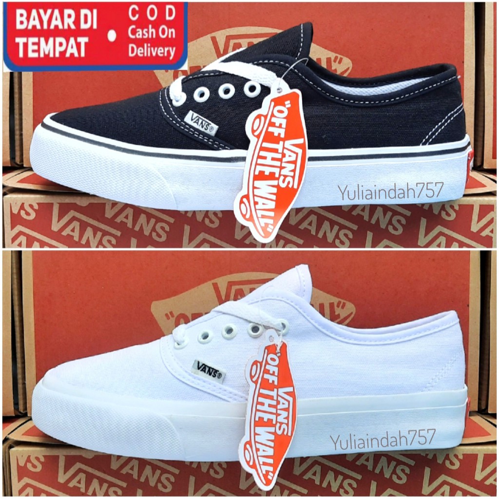 (BISA COD) Sepatu Vans Authentic Premium import China - Sneakers Vans Authentic Sepatu Sekolah - Sepatu Pria &amp; Wanita - Sneakers Pria - Sneakers Authentic Lengkap Box