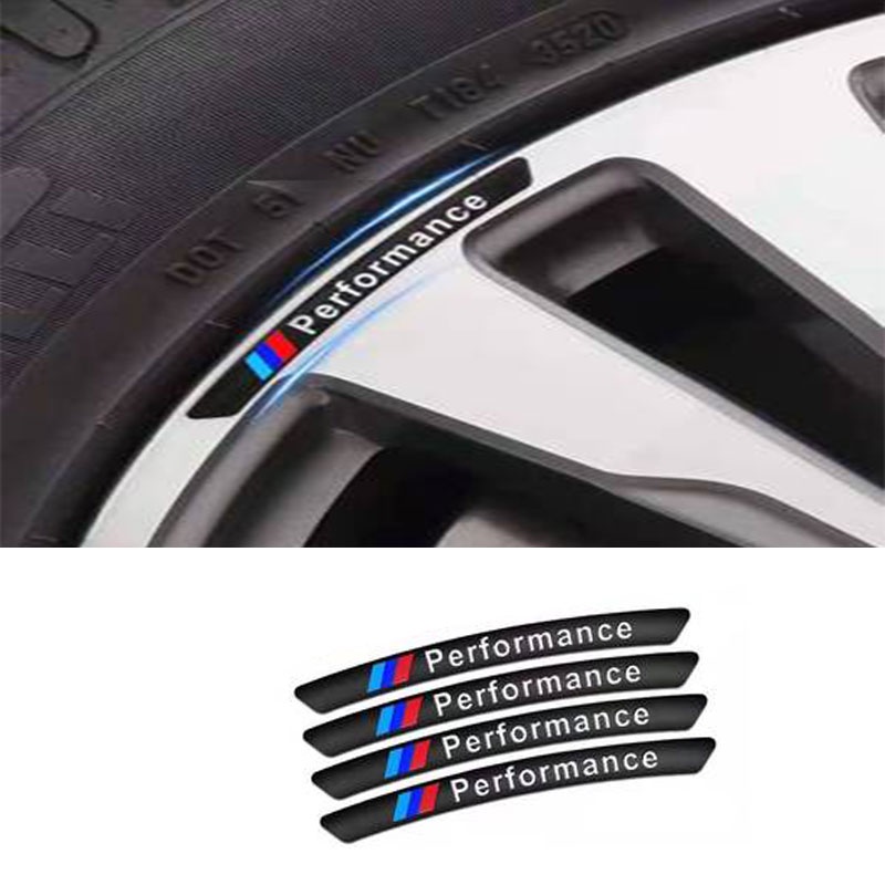 4pcs Stiker Velg Mobil Bmw X5 E70 X6 E71 E72 G20 G15 G32 G11 G02