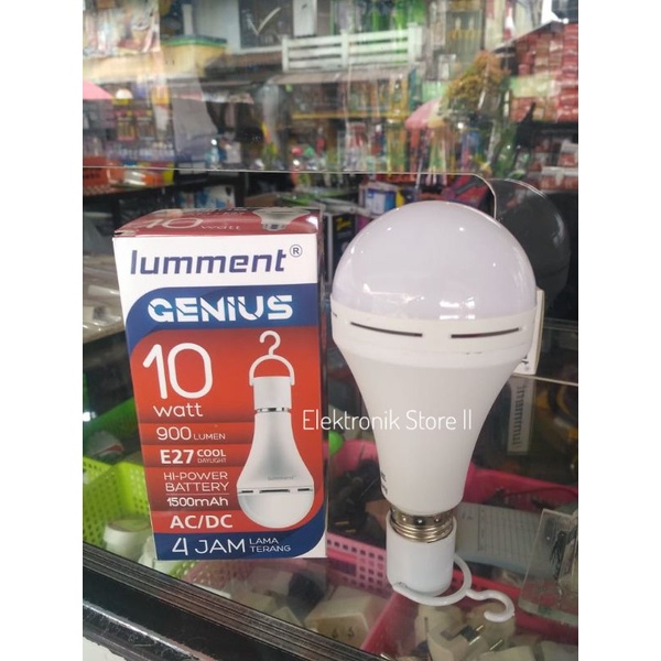 lampu LED emergency lumment genius 10 watt
