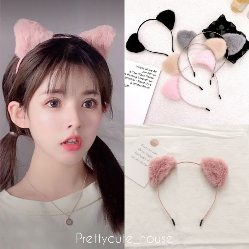 PCH Korean Cat Ears Headband Bando Kuping Korea Aksesoris Acc Rambut