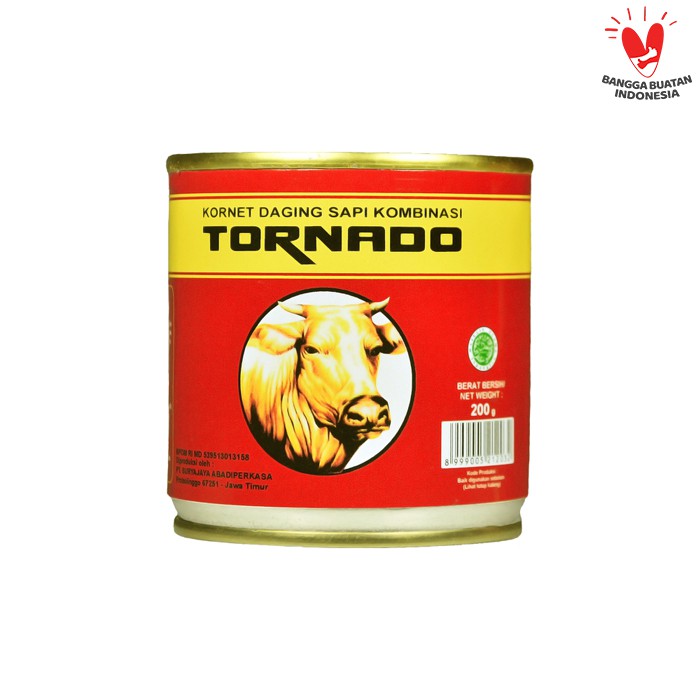 TORNADO Kornet Daging Sapi / Corned Beef Silinder 200g