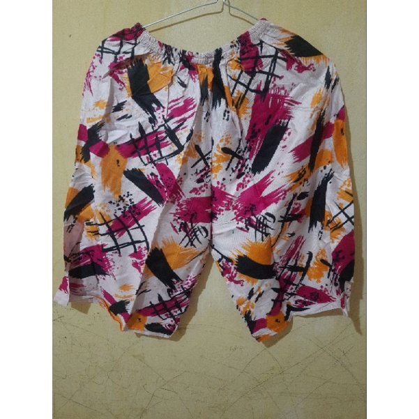 setelan rayon celana pendek