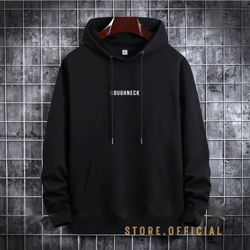 Sweater Hoodie Distro Murah Logo Simple Rugneck Oversize | Hoodie Cowok & Cewek | Jaket Sweater Hudi