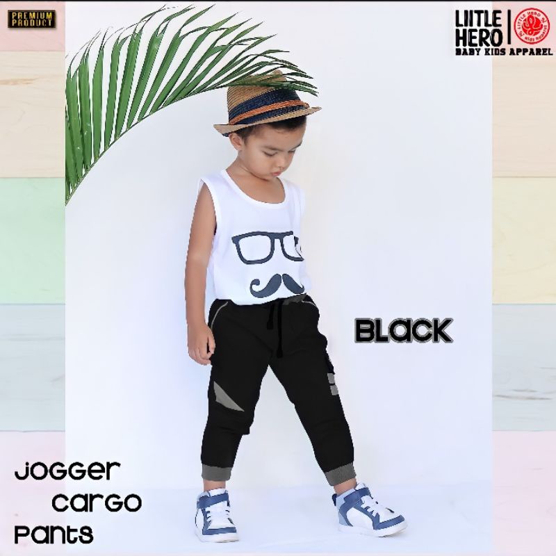 (1 - 10Tahun) Celana Chino Joger Cargo Panjang Anak Laki Laki Cowok Little Hero 1- 10 Tahun