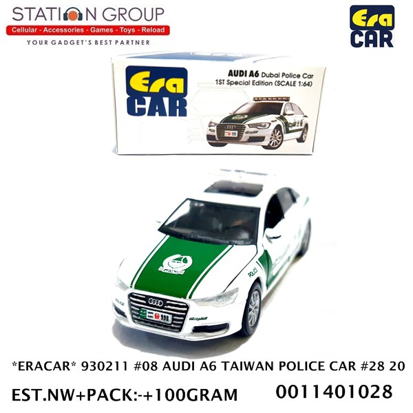 ERACAR 930211 #08 AUDI A6 TAIWAN POLICE CAR #28 20 - DIECAST