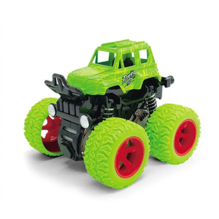 [1KG 11PCS] ❤ LBS ❤ Mainan Mobil Anak Monster Zap Jip Off Road 4 Drive Inertial Bigfoot-MOBIL Hijau