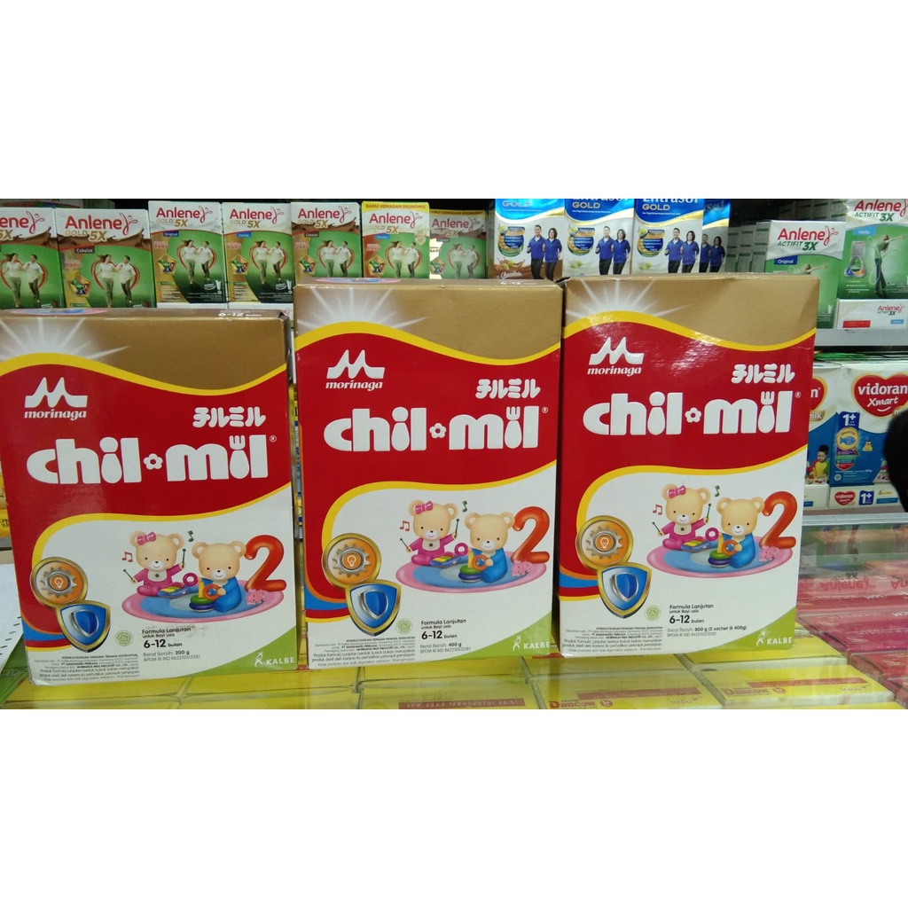 MORINAGA Chil-Mil DHA Susu Formula - 200gr / 400gr / 800gr