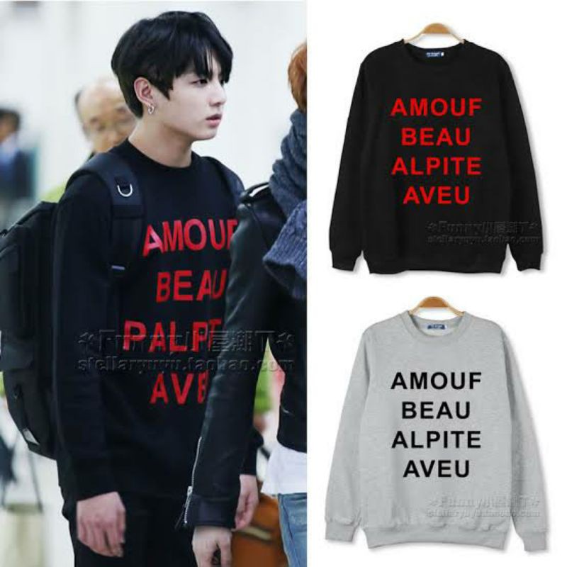 Sweater Basic BTS Jungkook AMOUF