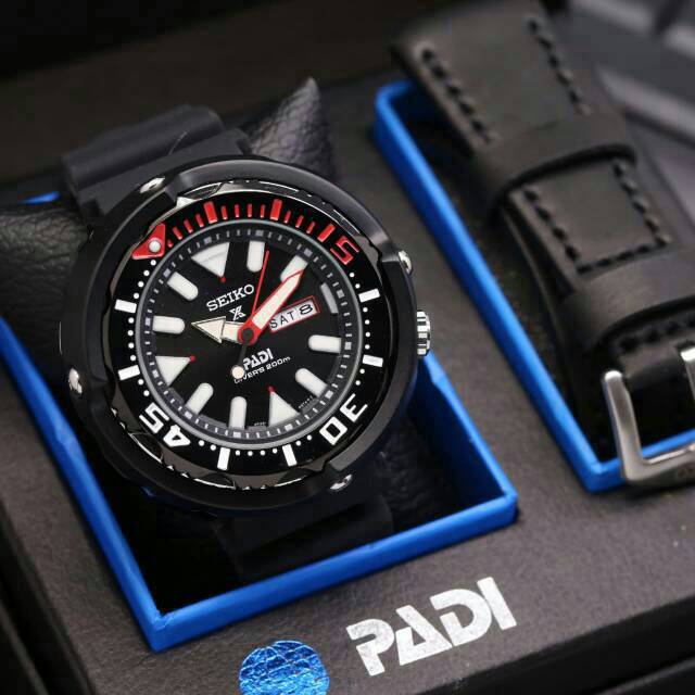 JAM TANGAN PRIA SEIKO PROSPEX PADI FREE TALI KULIT