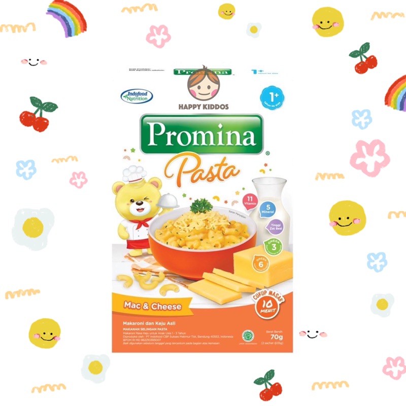 BARU! Promina Pasta Mac and Cheese 12+ MPASI BAYI 70gr