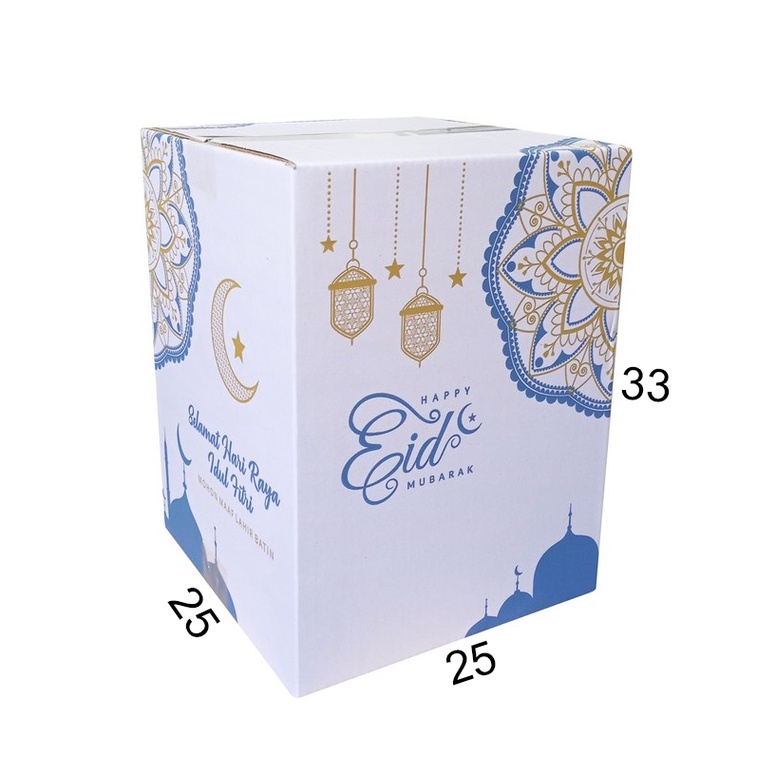 

Kardus Parsel Lebaran Box Parcel Hampers Idul Fitri Dus Packaging Sembako Lebaran 25x25x32 cm