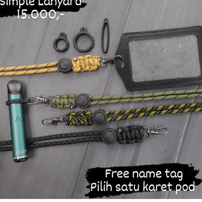 

㊜ GantunganPods LanyadrPods Tali Prusik HandMade Id card /NEWYS Best produk