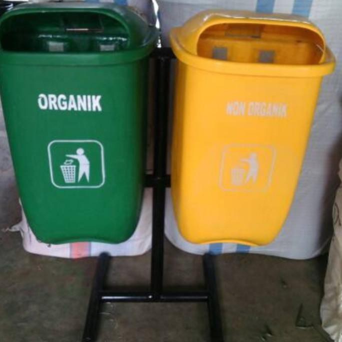 Jual Tempat Sampah Fiberglas Organik Non Organik X Liter Panca Ekabina Indonesia Shopee