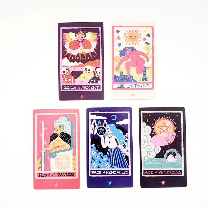 Rainbow Tarot 12x7cm include guide paper