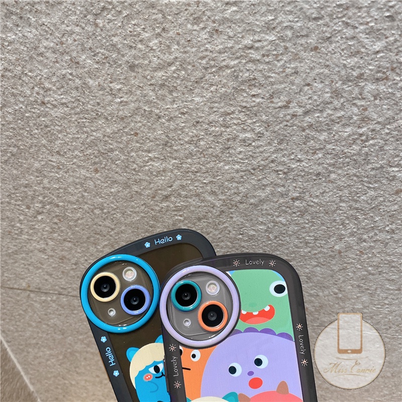 Casing Tpu Realme 9i C12 C31 C35 C25Y C25 C15 C11 2021 C25s C21Y C20A C3 6i 5i C11 2020 5 5s Motif Kartun Monster Lucu