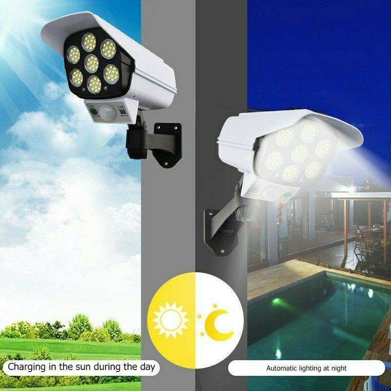 *COD* Lampu Solar 77 LED Solar Motion Bentuk lampu Mirip CCTV / Lampu solar