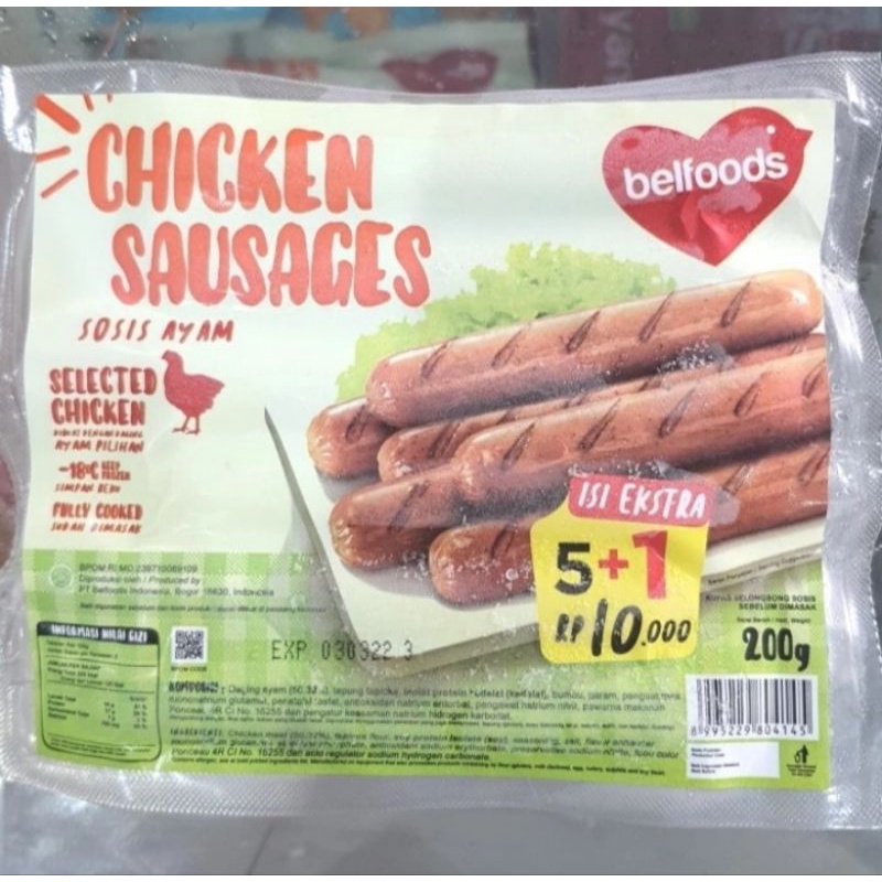 

Belfoods Chicken Susages 200 Gr Sosis Ayam