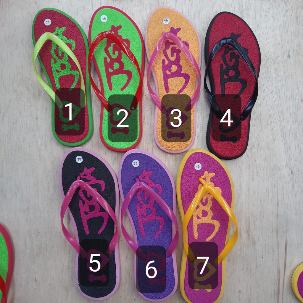 Sandal Jogja / Sandal Wisata / Sandal Oleh-Oleh Jogja (I LOVE JOGJA) Versi Cewek