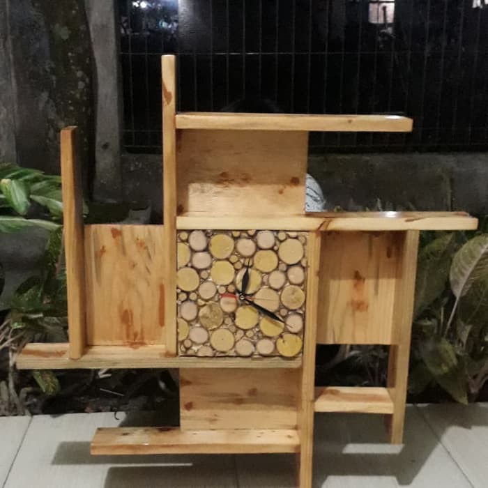 RAK hiasan dinding/rak dinding jati belanda