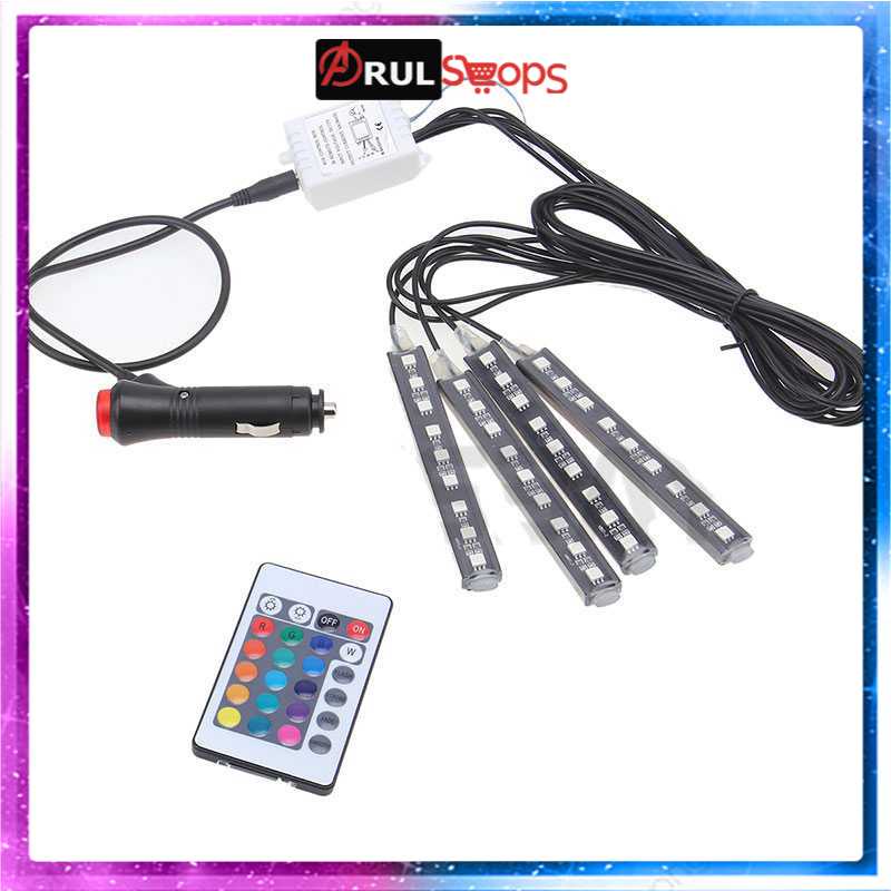 SAARMAT Lampu LED Car Interior Light 5050 RGB + Remote - APPFWD1