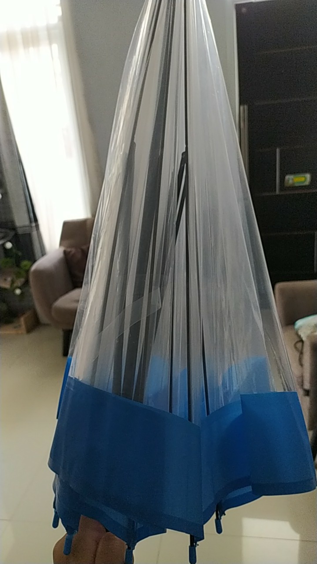 Tabasa Payung Tongkat Transparan Monaco List