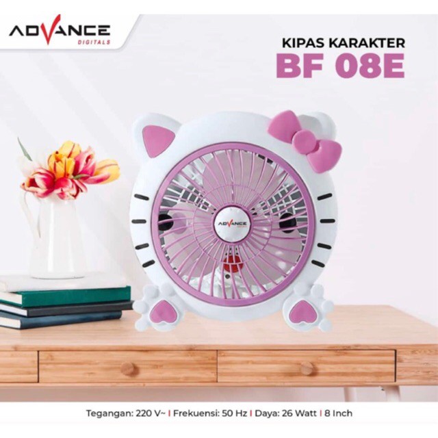 [ HK ] Kipas angin Advance hello kitty Bf 08E HELLO KITTY / Kipas Karakter 8Inch