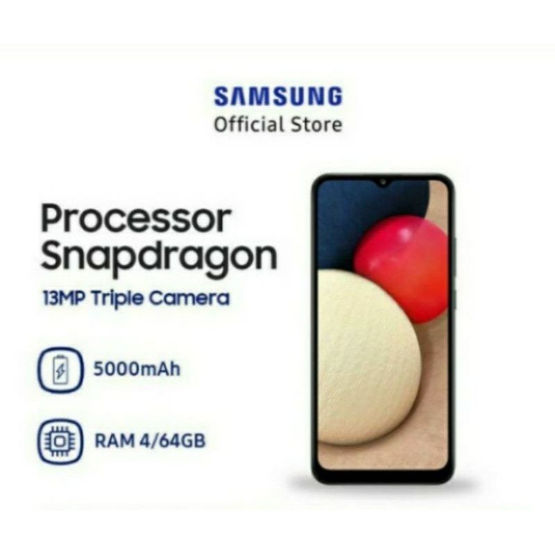 samsung A02s ram 4/64 garansi resmi samsung sein