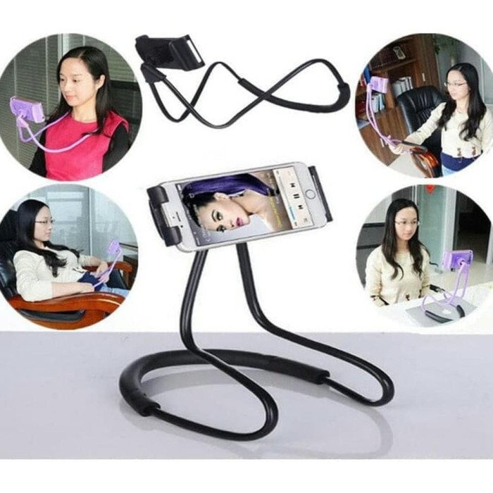 Lazy Neck Phone Holder/Lazy Neck Pod/Holder Leher/Lazy Hanging Neck Phone Stand Mount Neck