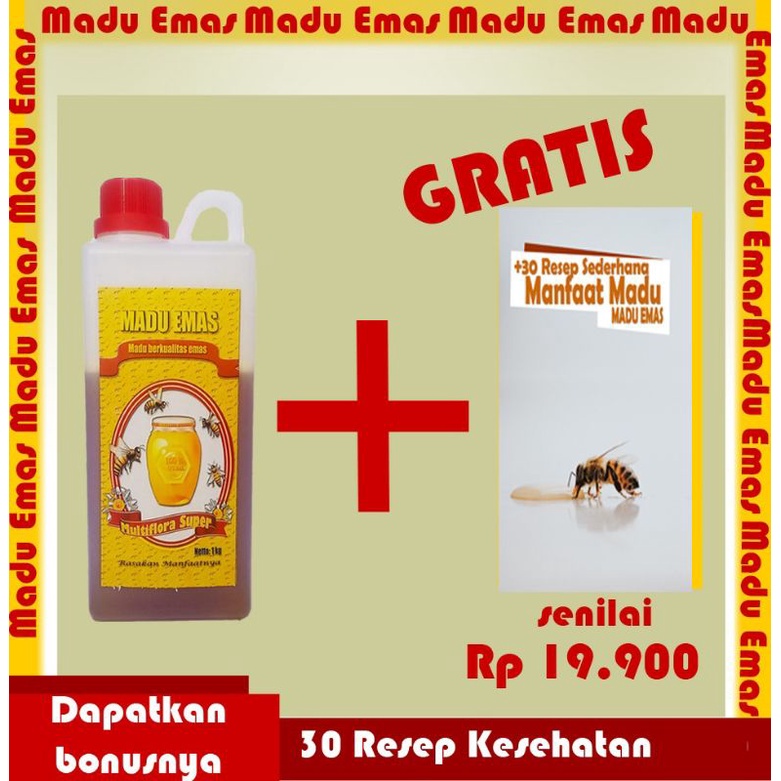 

Madu Asli dengan Pakan Tambahan Original Raw Honey 1kg