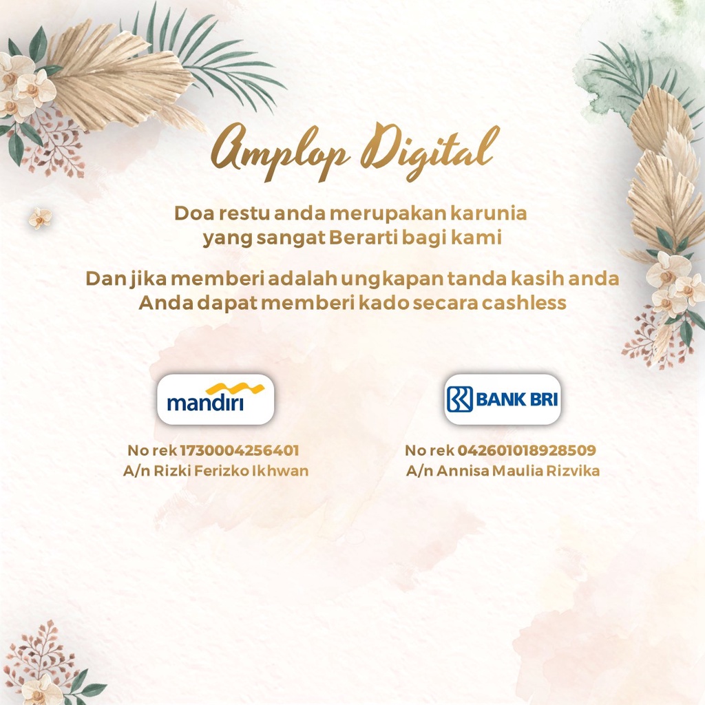 Undangan Digital Video Pernikahan Cantik