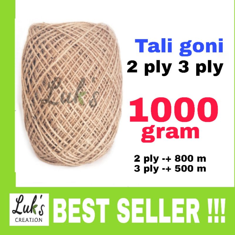 Jual Tali Goni 1000 Gram 3 Ply 2 Ply Tali Undangan 2ply 3ply Tali