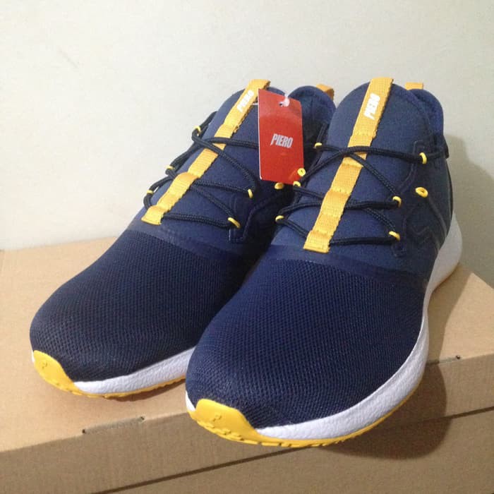 Sepatu Casual Piero Terraflex Evo Navy Orange White Original
