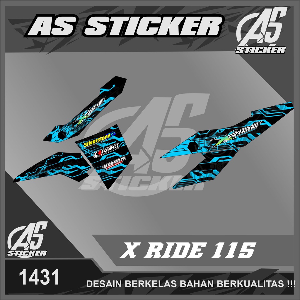 1431 STRIPING STICKER X RIDE 115 GRAFIS LIS SEMI FULL