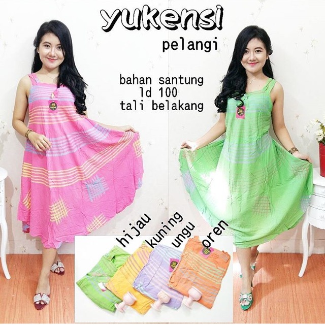 Yukensi Pelangi baju tidur gaun pesta tanah abang batik kebaya baju grosir baju cewek murah wanita