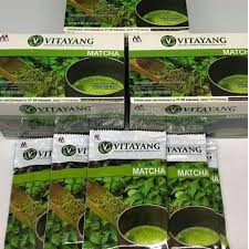 (PROMO 3BOX) Vitayang Matcha KK Indonesia Minuman Teh Hijau Ber Klorofil Bisa Mengurangi Bau Badan