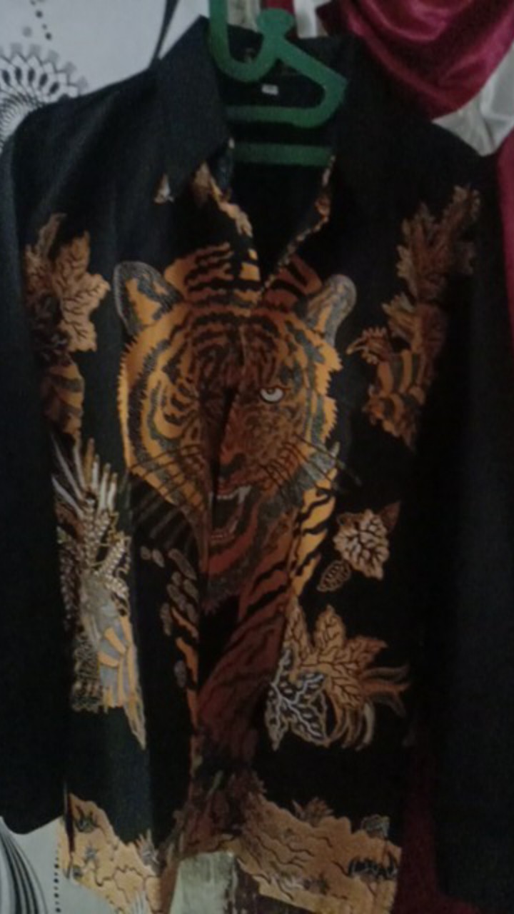Macan Kemeja Batik Pria Full Furing Katun Sragenan