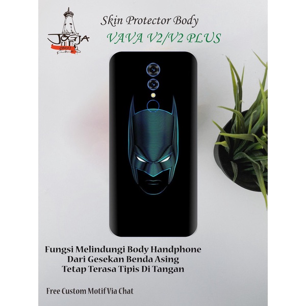 Dapat 2pcs Garskin Hp VAVA V2 atau V2 Plus Motif bat - Free Custom Via Chat
