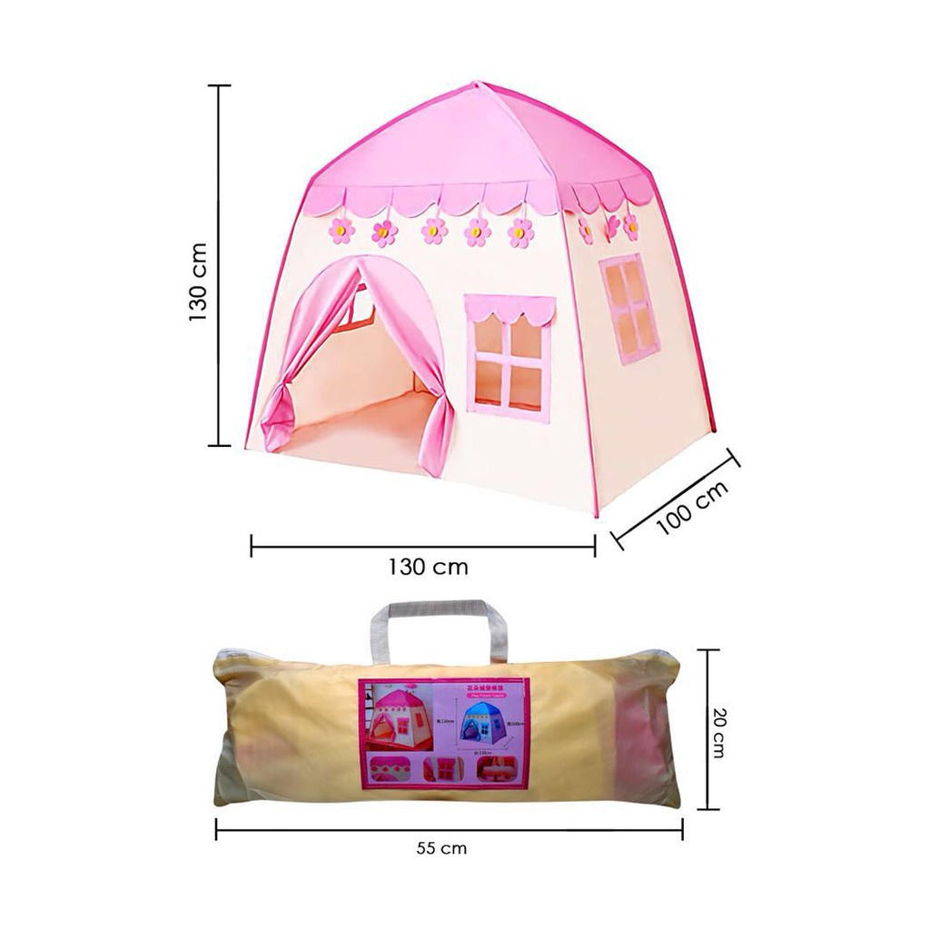 Tenda Anak Model House Rumah Jendela AN8112 Tenda Bermain Princess Castle Outdoor Biru dan Pink MURAH TENDA MAINAN ANAK /Tenda Anak /TENDA MODEL RUMAH / TENDA RUMAH/ MAINAN ANAK INDOOR/OUTDOR Tenda Mainan Anak Model Rumah Jendela Princess Camping Motif