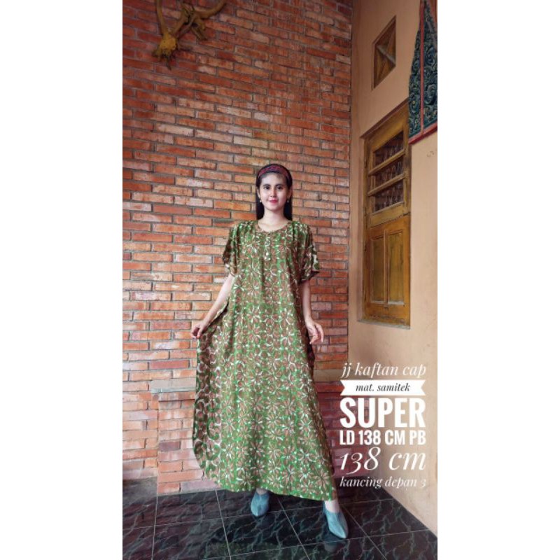 daster kaftan batik modern