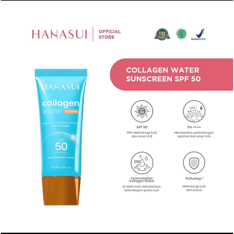 HANASUI COLLAGEN WATER SUNSCREEN SPF 50 -PA +++ 30 gr