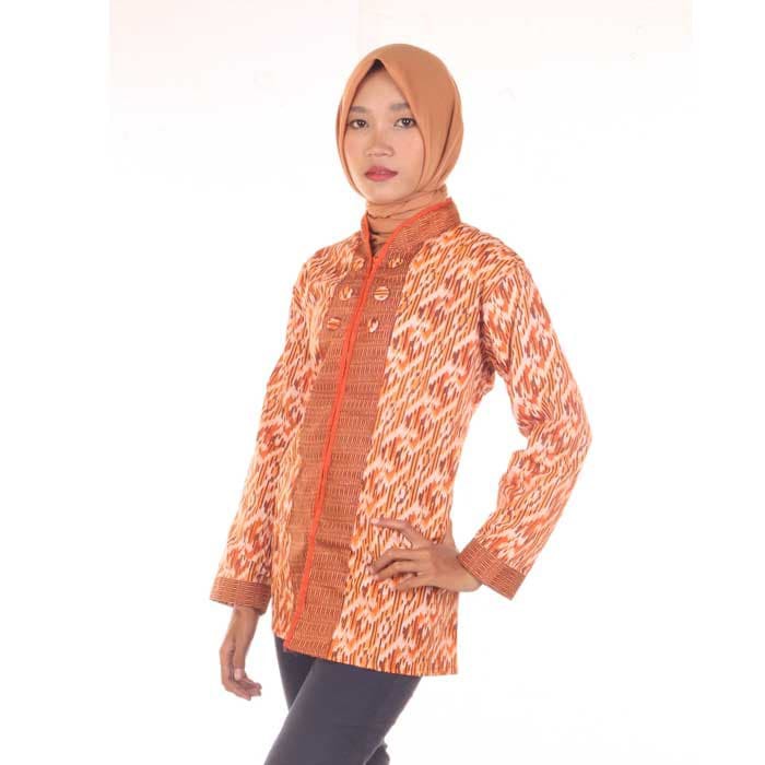 Blus Batik | Baju Kerja Wanita Irma - Merah