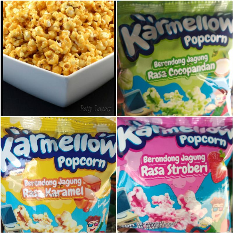 

popcorn karmellow kiloan muran dengan 3 rasa...