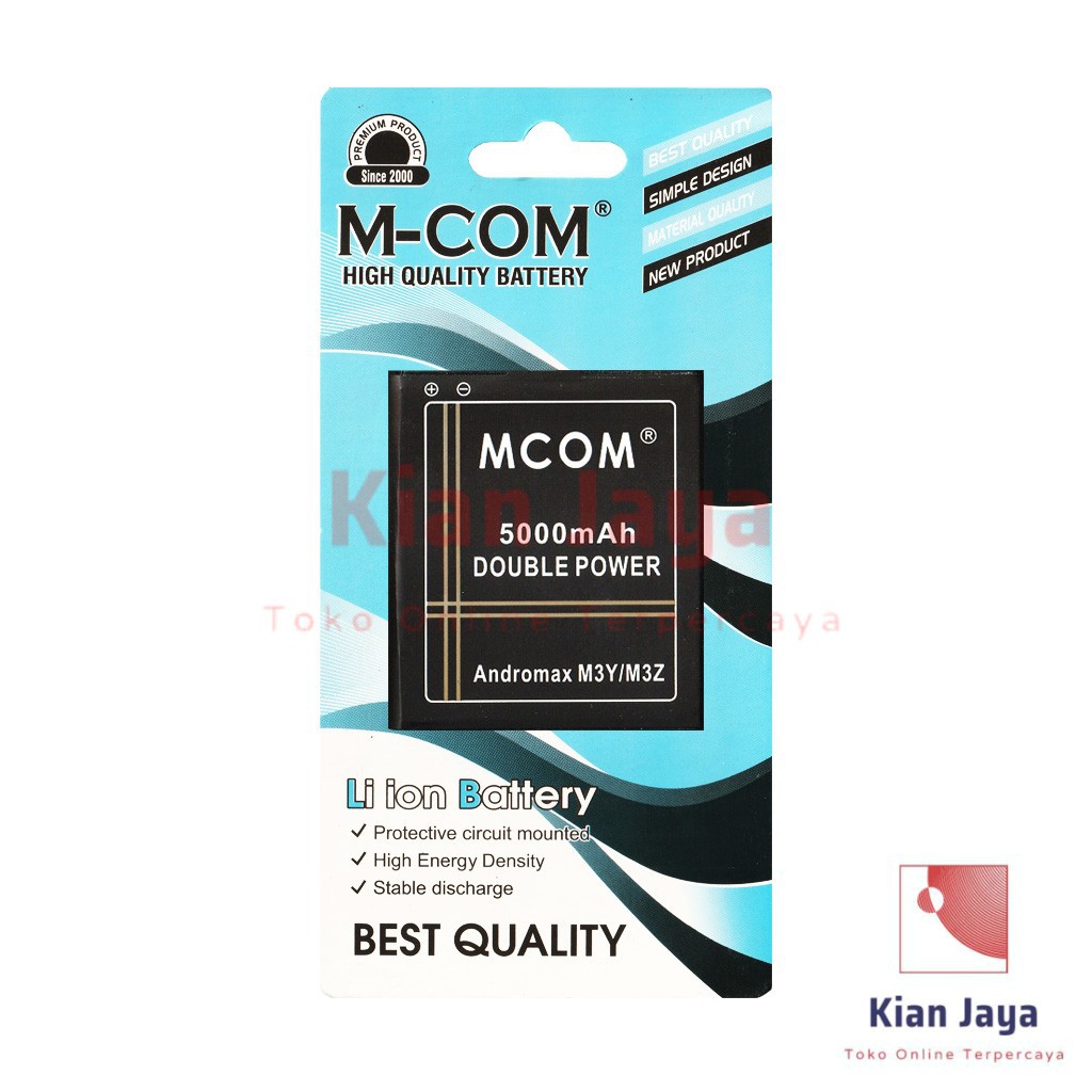 MCOM Baterai Modem Wifi Andromax M3Y M3Z M3S Double Power Batre Batrai Battery Ori