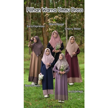 Ummu Dress Set Khimar by Fauz Hijab
