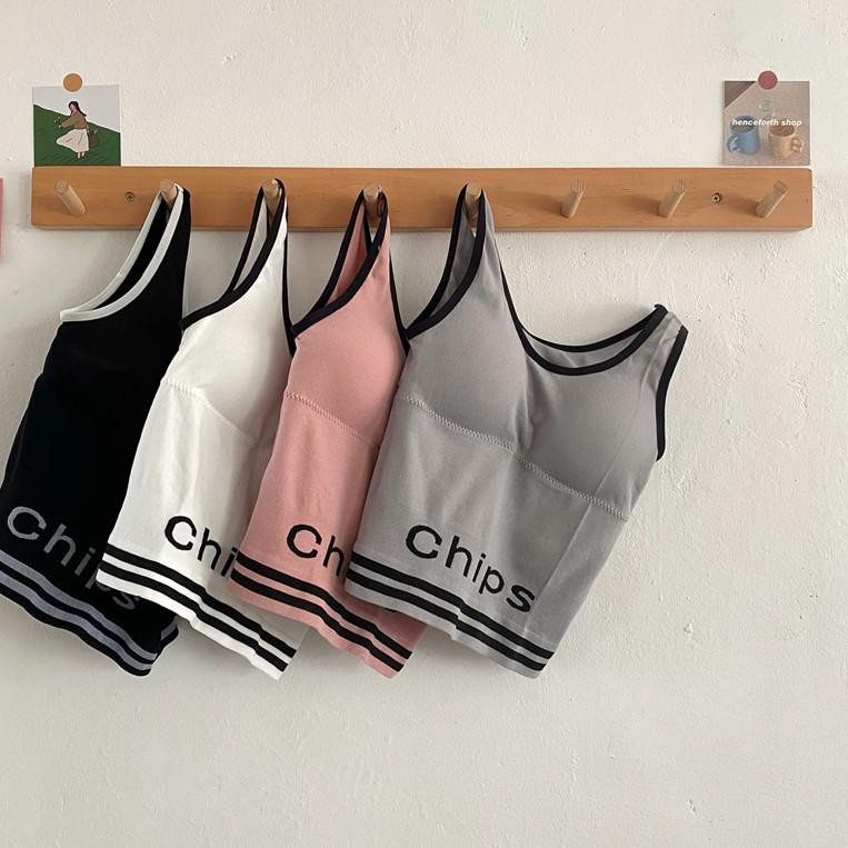 KINDSTORE❤ | Top Chips Tanktop Bra Bahan Premium / Pakaian Dalam Sport Bra